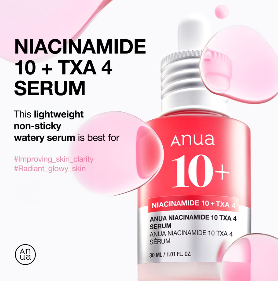 ANUA Niacinamide 10% + TXA 4% Dark Spot Correcting Serum 30ml