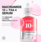 ANUA Niacinamide 10% + TXA 4% Dark Spot Correcting Serum 30ml
