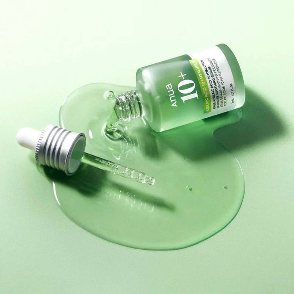 ANUA – Sérum Apaisant Anti-Rougeurs à l’Acide Azélaïque 10 % & Acide Hyaluronique – 30 ml