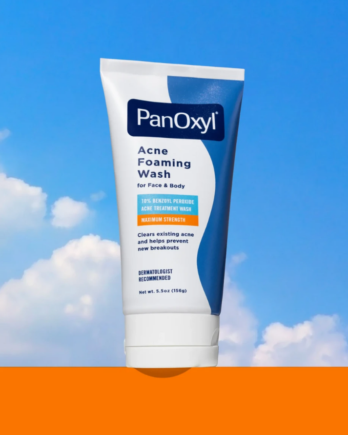 PanOxyl Acne Foaming Wash Benzoyl Peroxide 10% Maximum Strength 156g